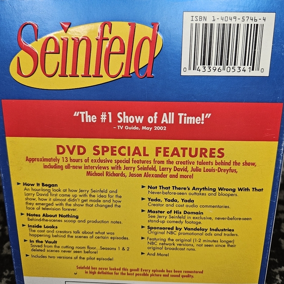 Seinfeld - Season 1 Season 2 Box 18 Episode DVD Box Set Screen Remastered in HD - Picture 6 of 8